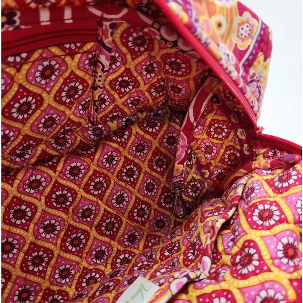 Vera Bradley Raspberry Fizz Rare Retired Quilted Shoulder Bag Mini Duffle Y2K